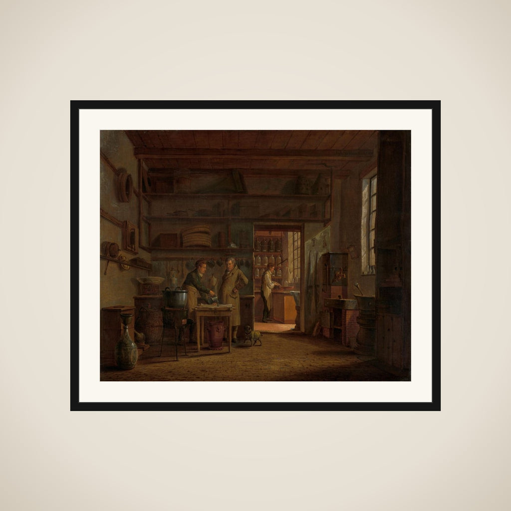 The Distillery of Apothecary A. d'Ailly framed