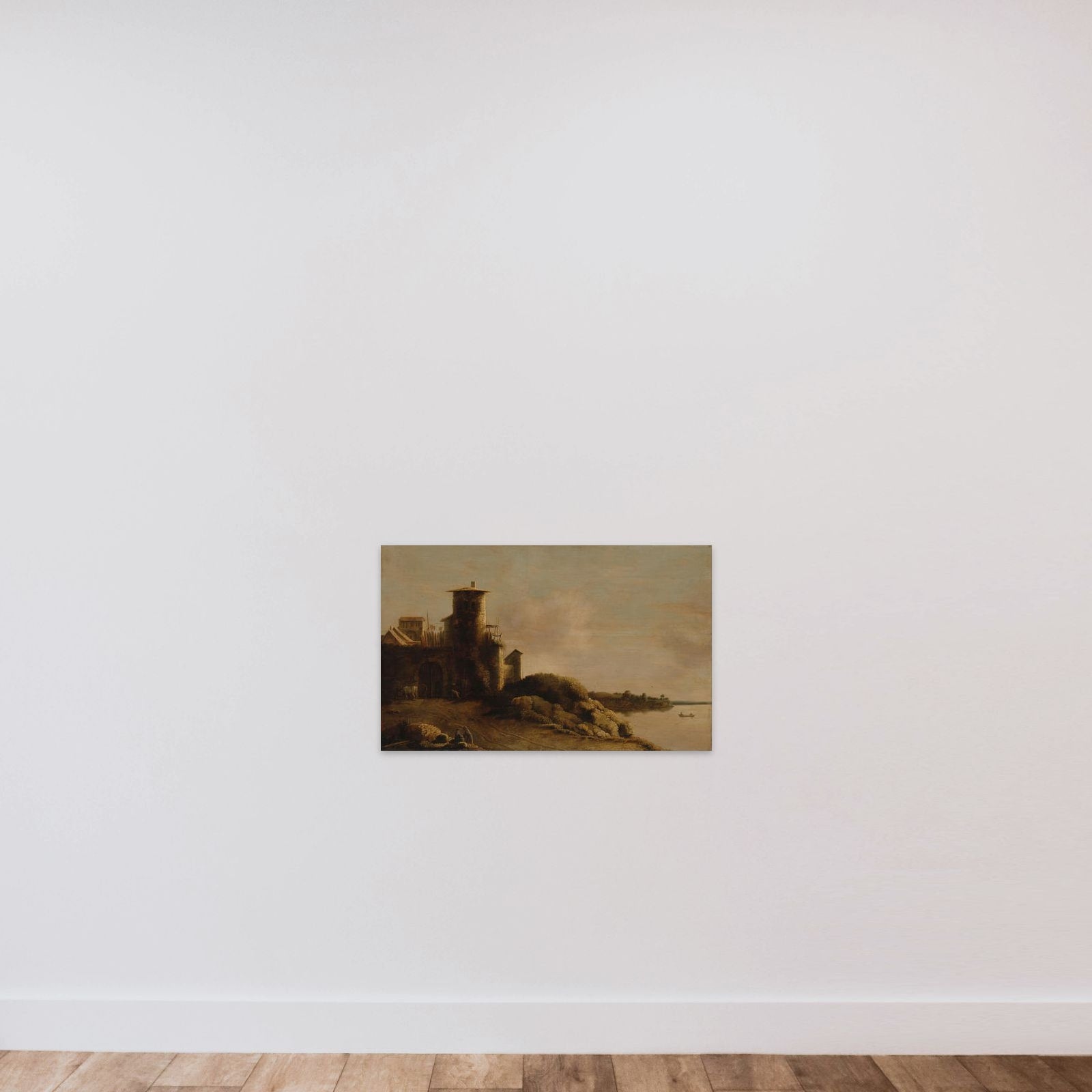 Landscape unframed — shown to scale