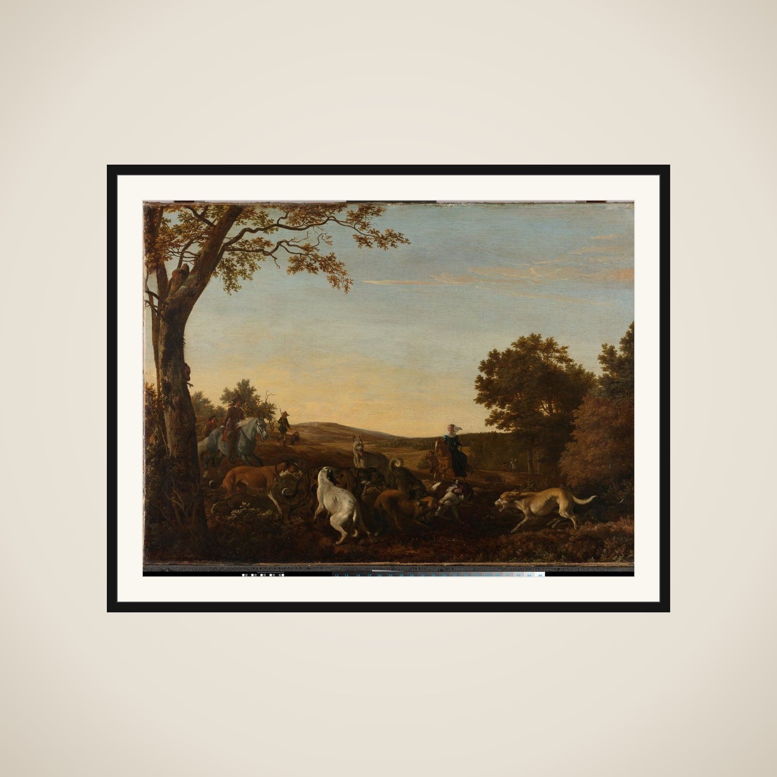 The Fox Hunt framed