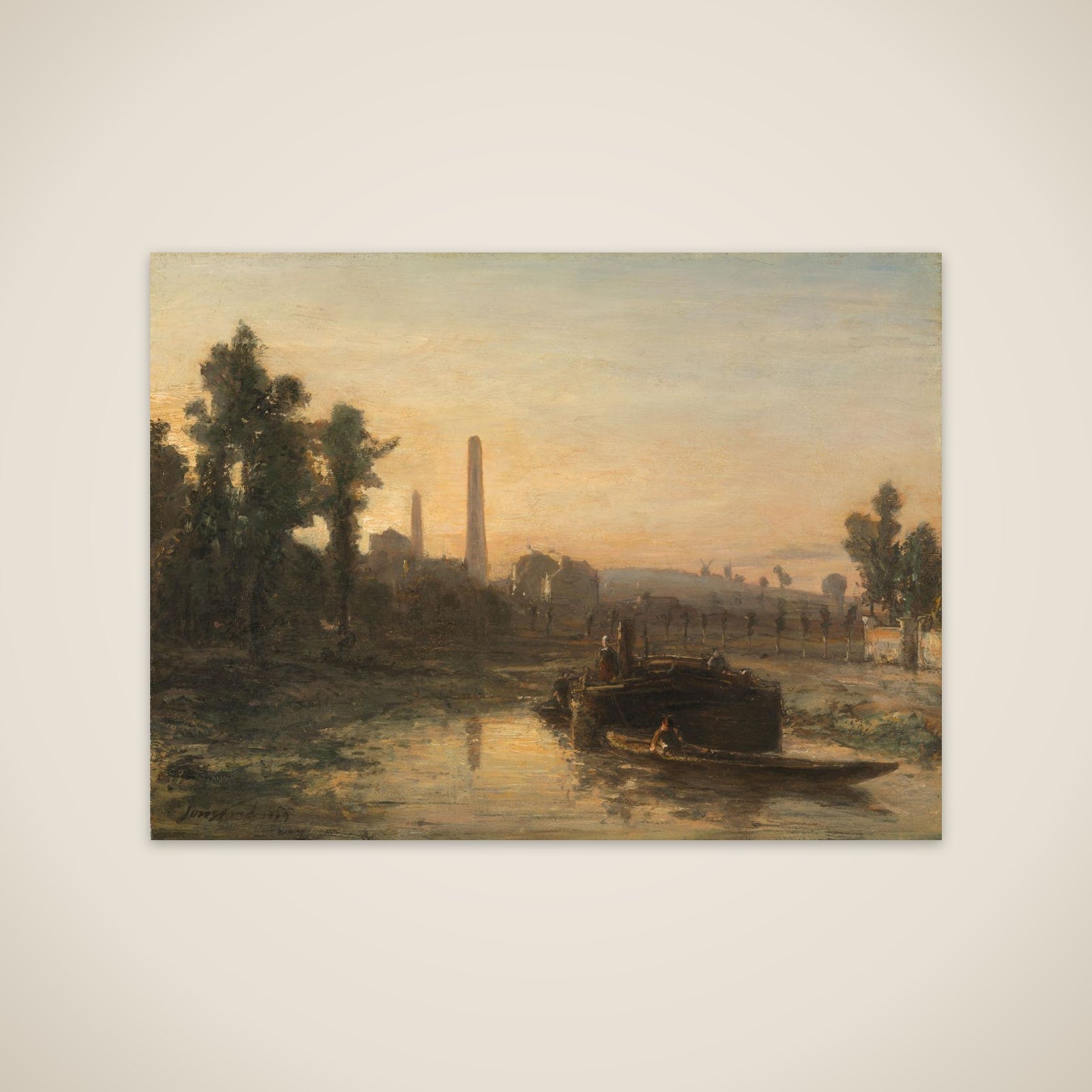 River View in France, possibly near Pontoise unframed print