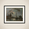 Overschie in the Moonlight framed