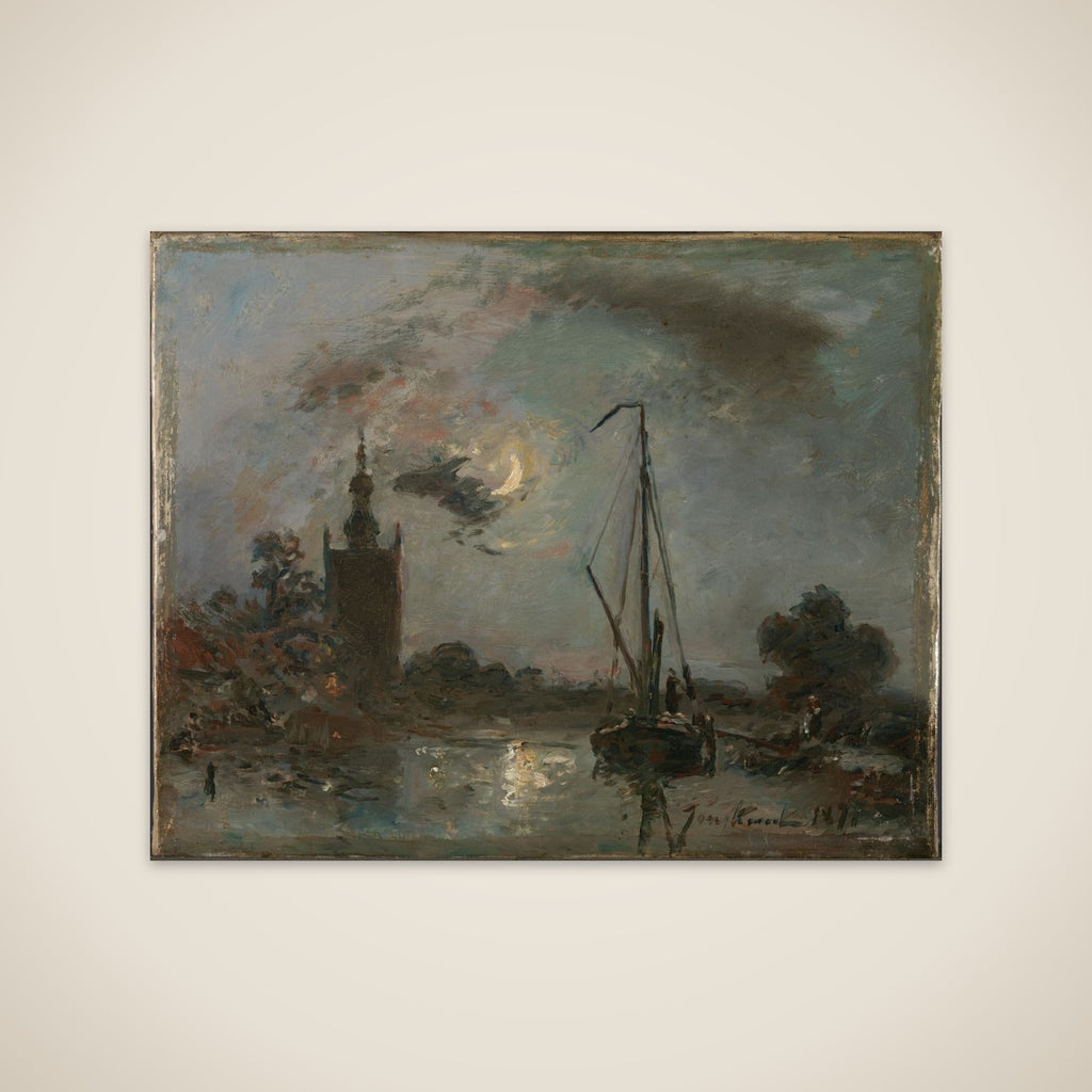 Overschie in the Moonlight unframed print