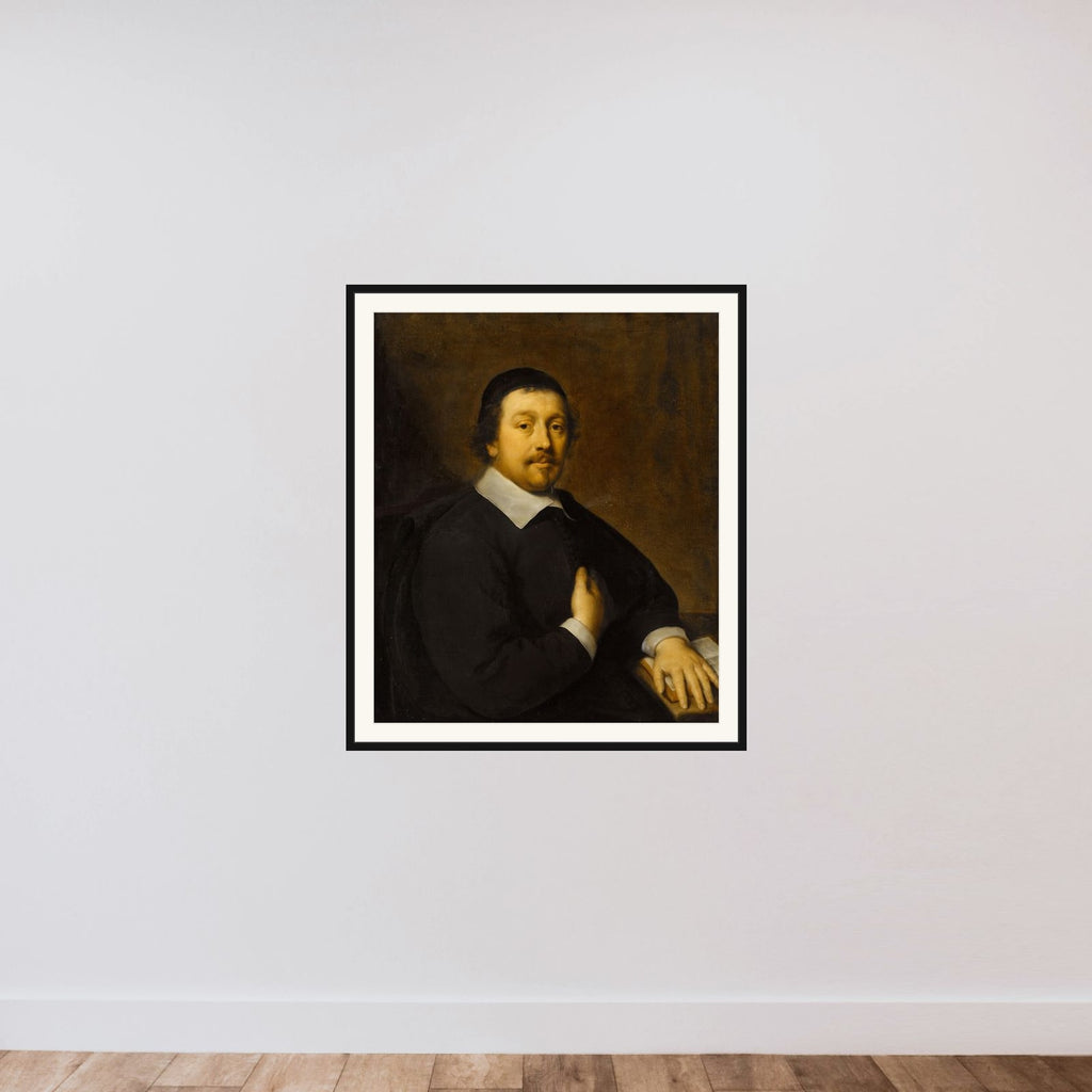 Johan van Someren (1622-76). Grand Pensionary of Nijmegen framed — shown to scale