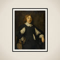 Portrait of Joan Pietersz Reael (1625-59) framed