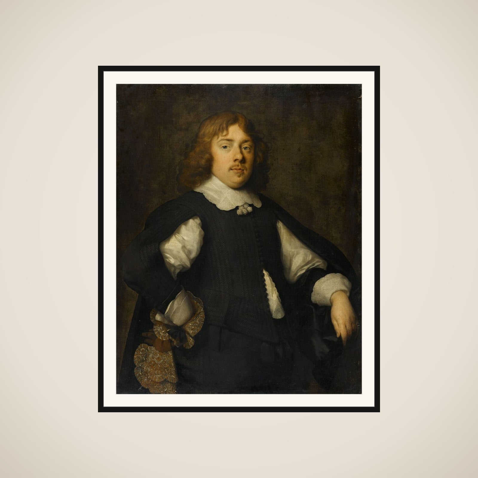 Portrait of Joan Pietersz Reael (1625-59) framed