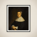 Portrait of Elisabeth Vervoorn (1617-73), Wife of Johan van Someren framed