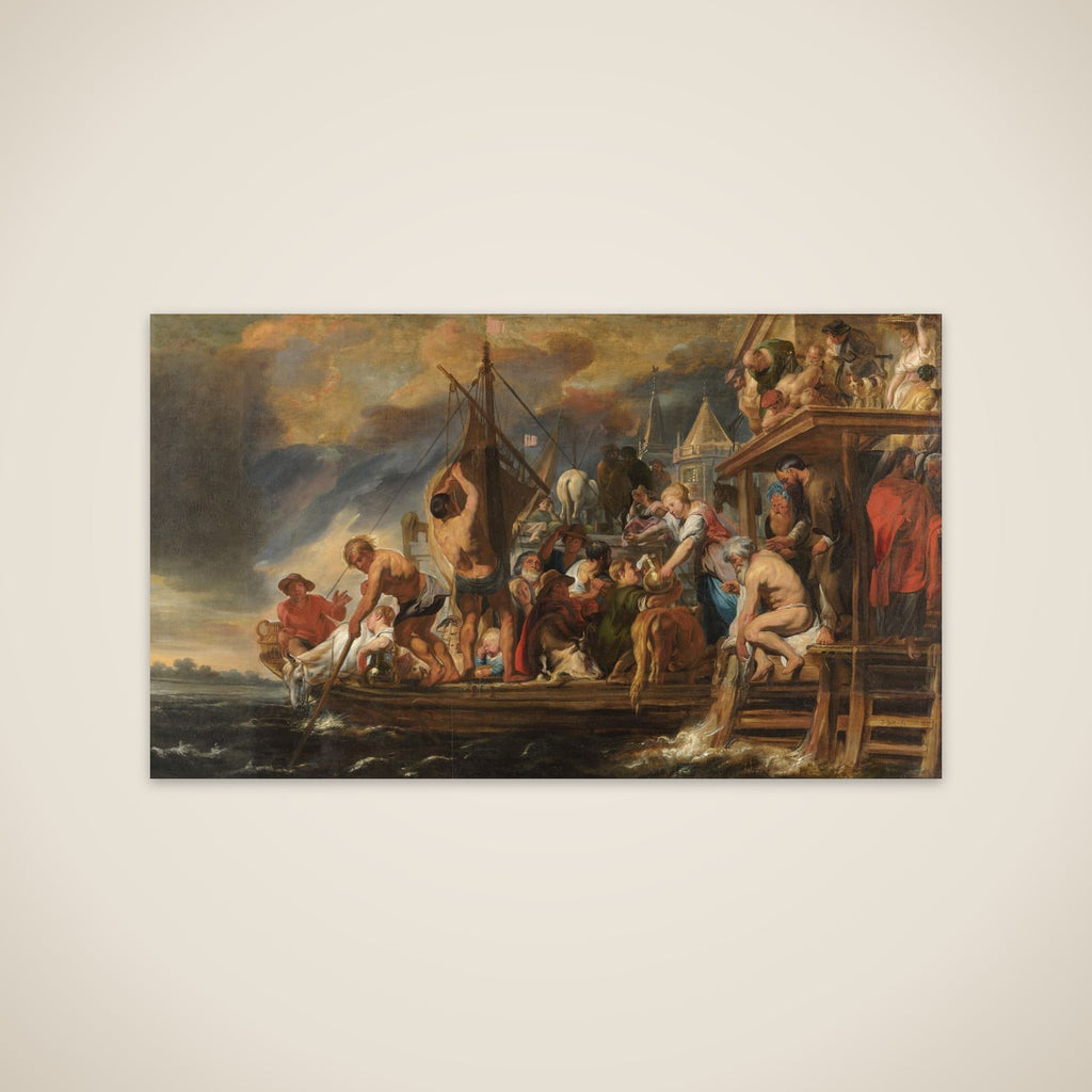 A Ferry Departs as St Peter Finds a Coin in the Mouth of a Fish unframed print