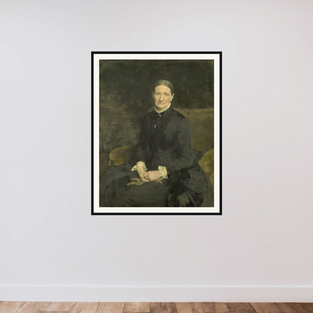 Mrs A.J. Zubli-Maschhaupt framed — shown to scale