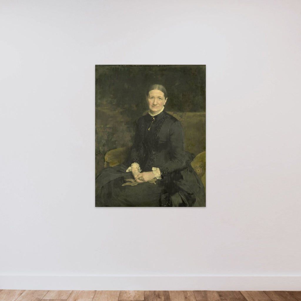Mrs A.J. Zubli-Maschhaupt unframed — shown to scale