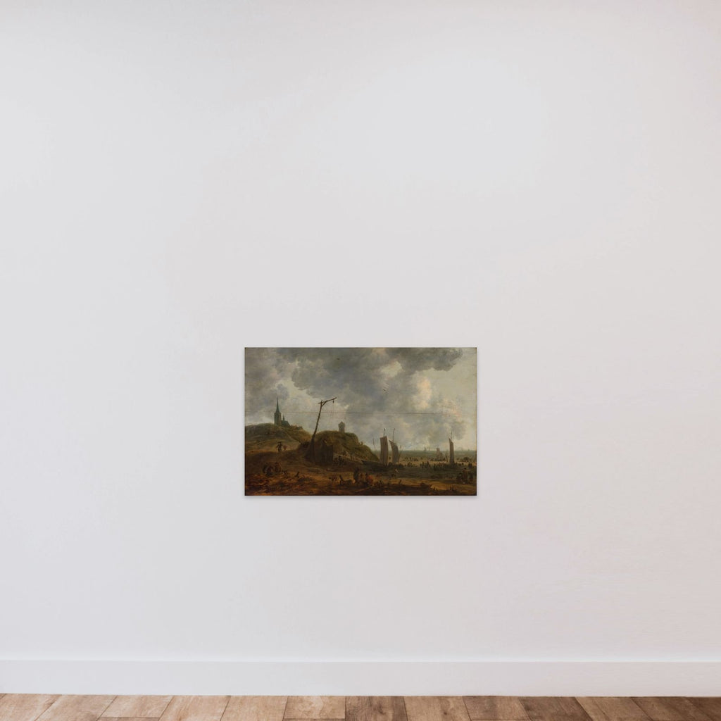 The Beach at Katwijk unframed — shown to scale