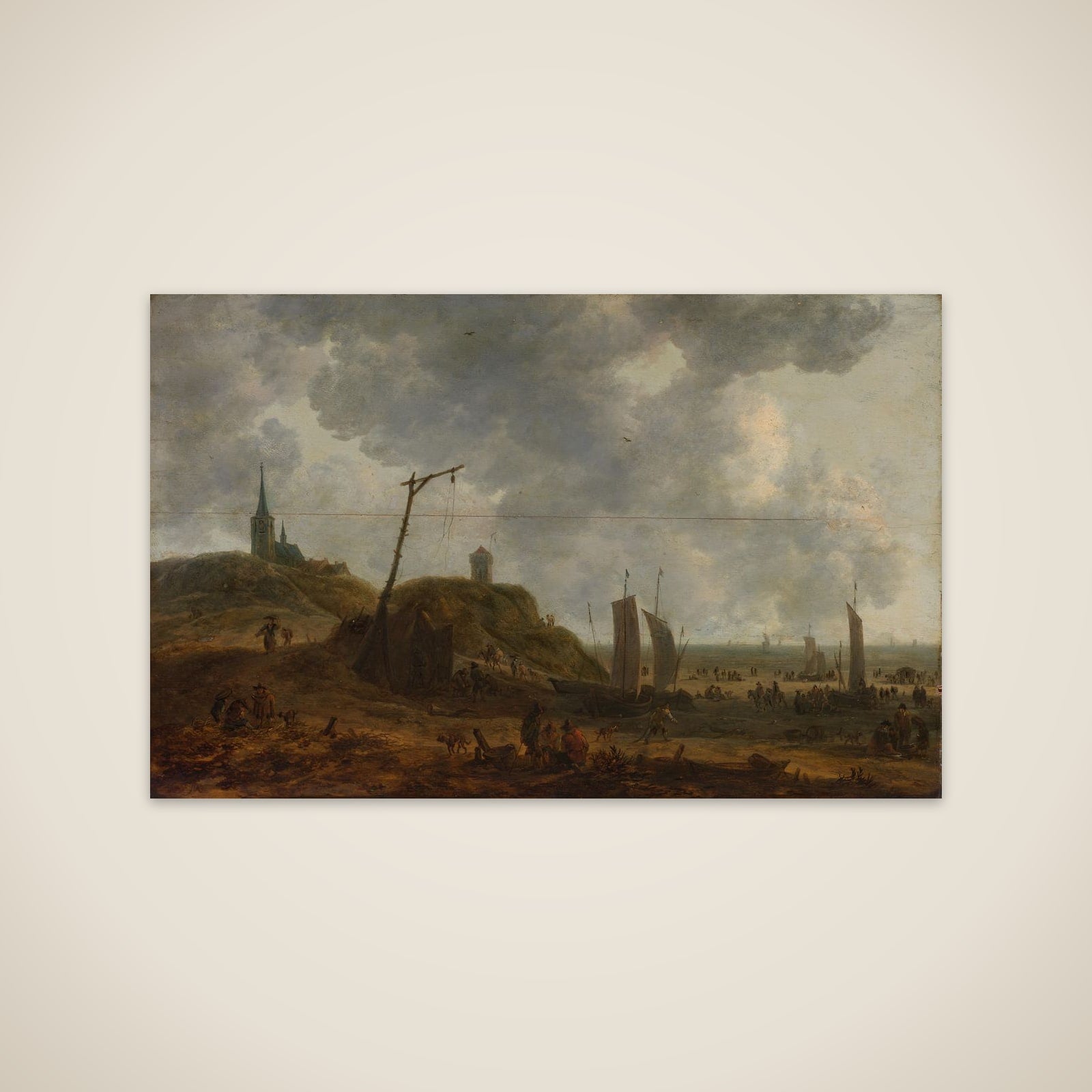 The Beach at Katwijk unframed print