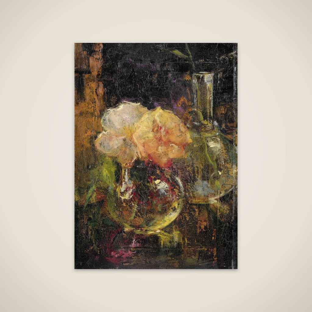 Yellow Roses in a Carafe unframed print