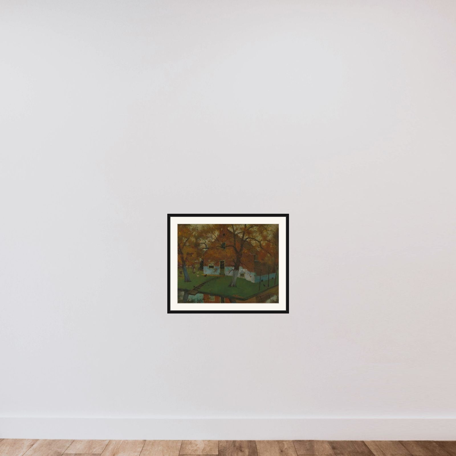 Farm in the Province of North Holland framed — shown to scale