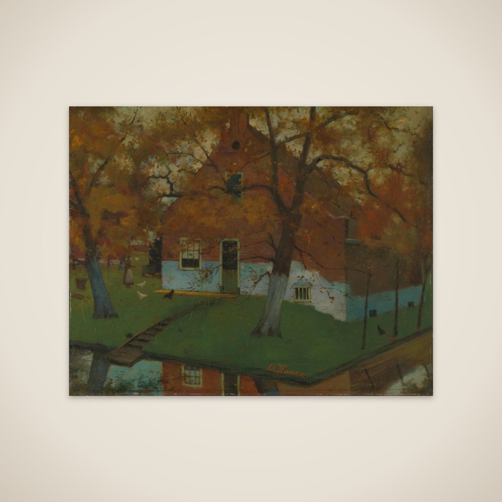 Farm in the Province of North Holland unframed print