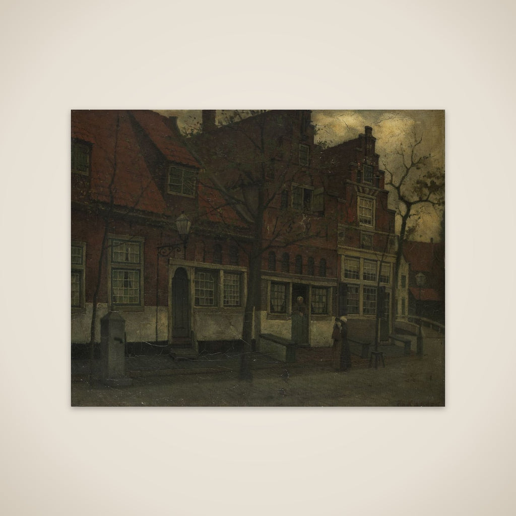 Houses on the Breedstraat, Enkhuizen unframed print