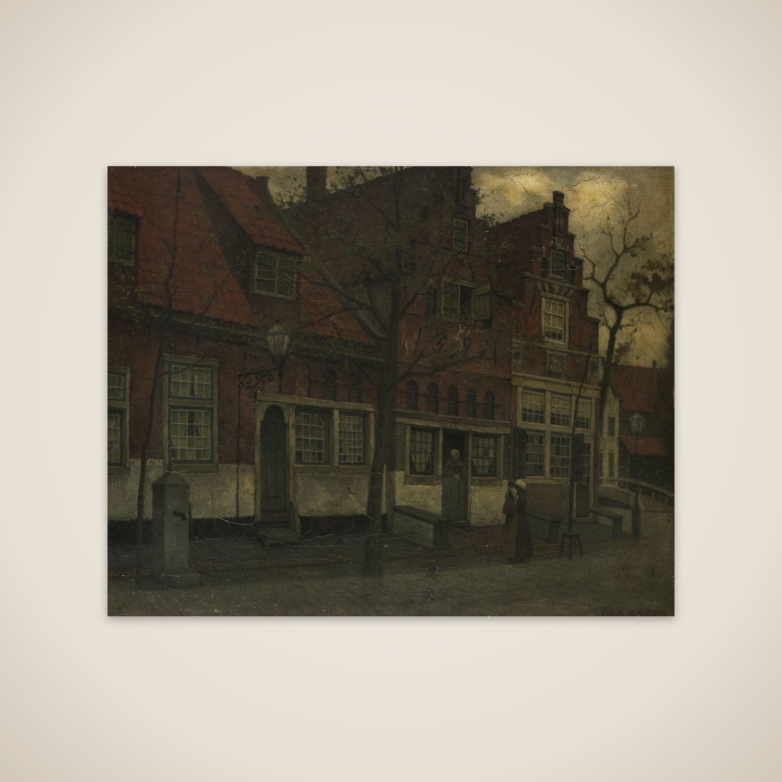 Houses on the Breedstraat, Enkhuizen unframed print