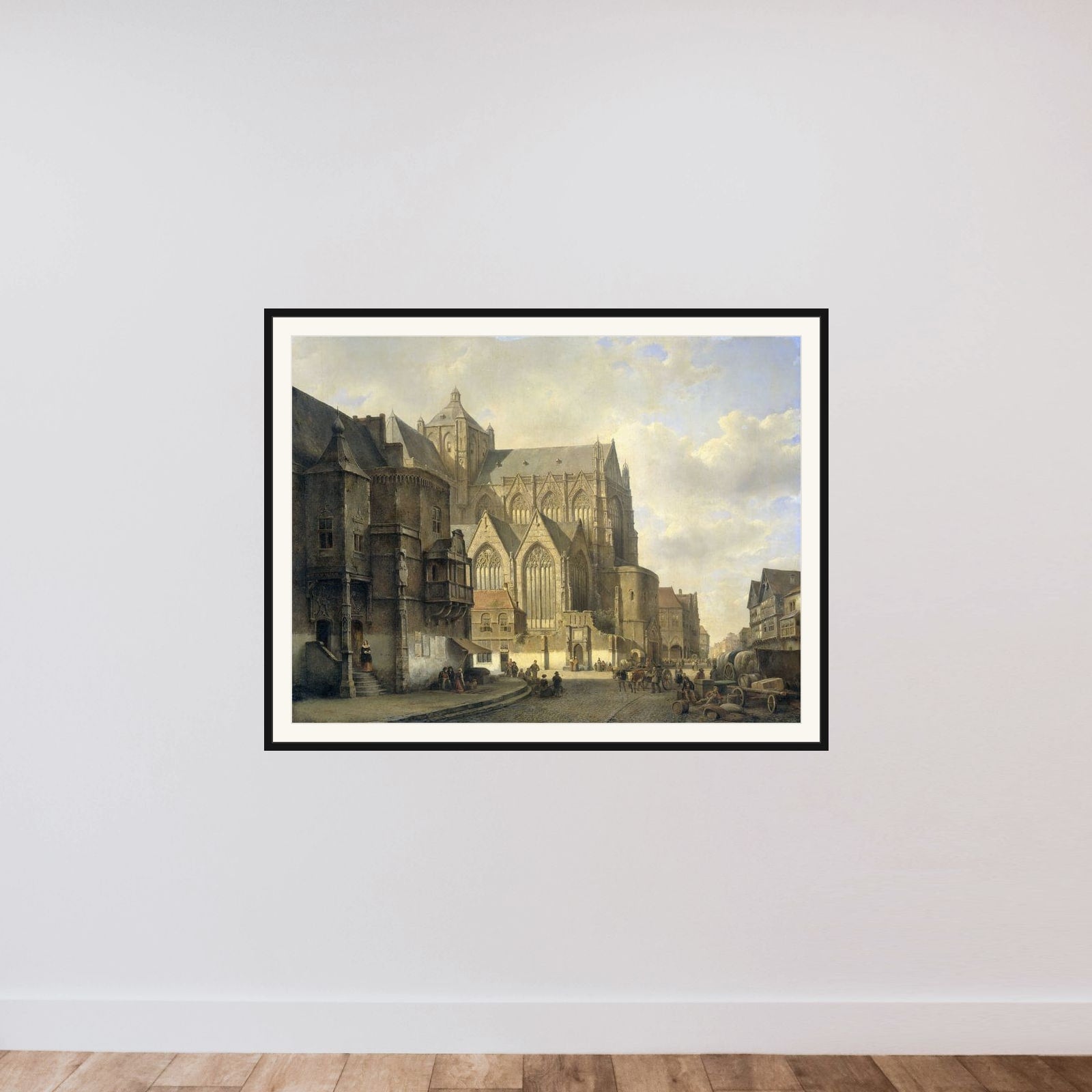 View in a Town framed — shown to scale