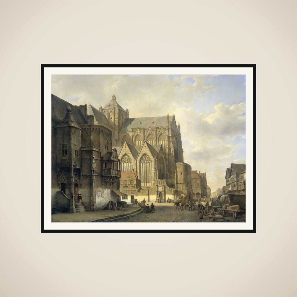 View in a Town framed