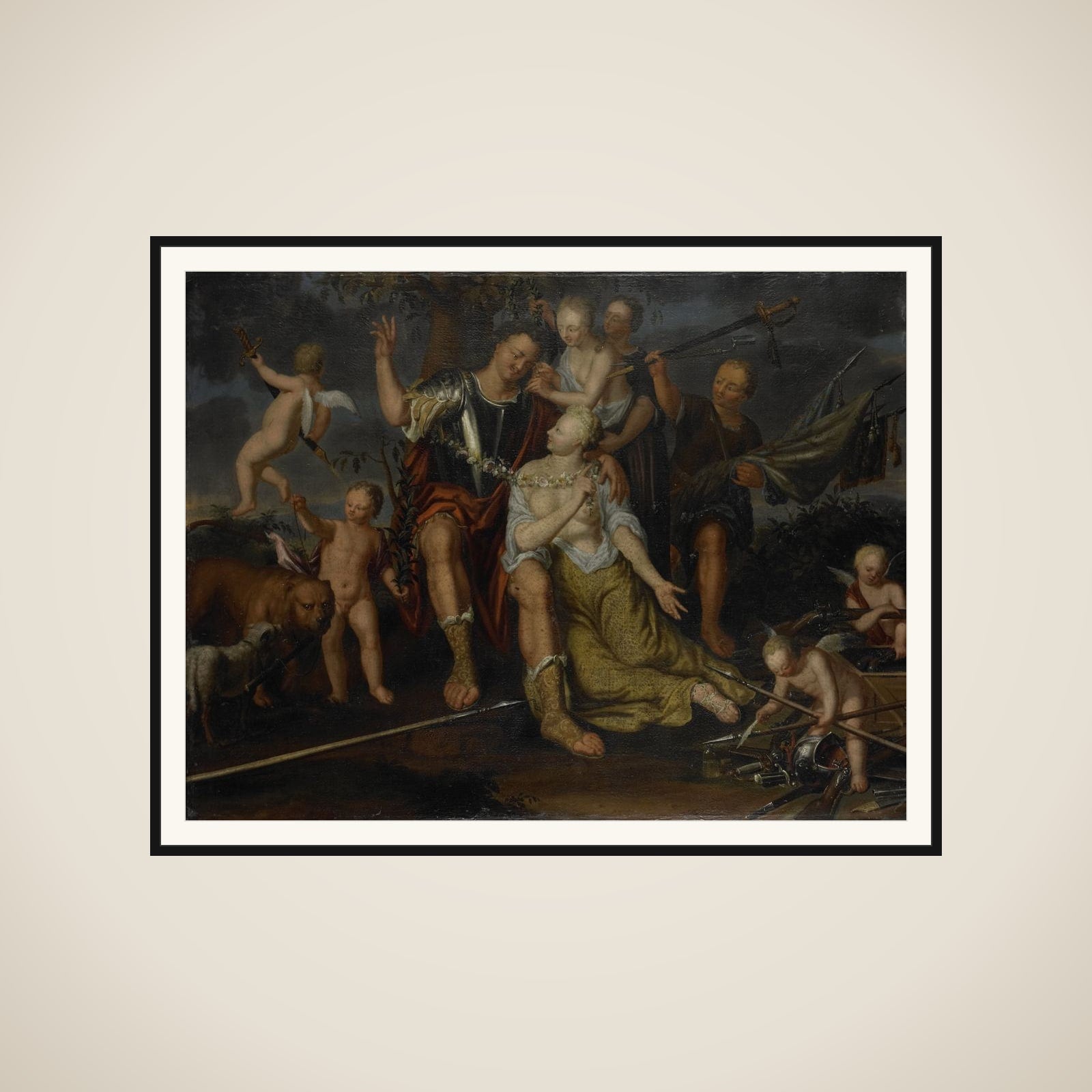 Allegory of Peace framed
