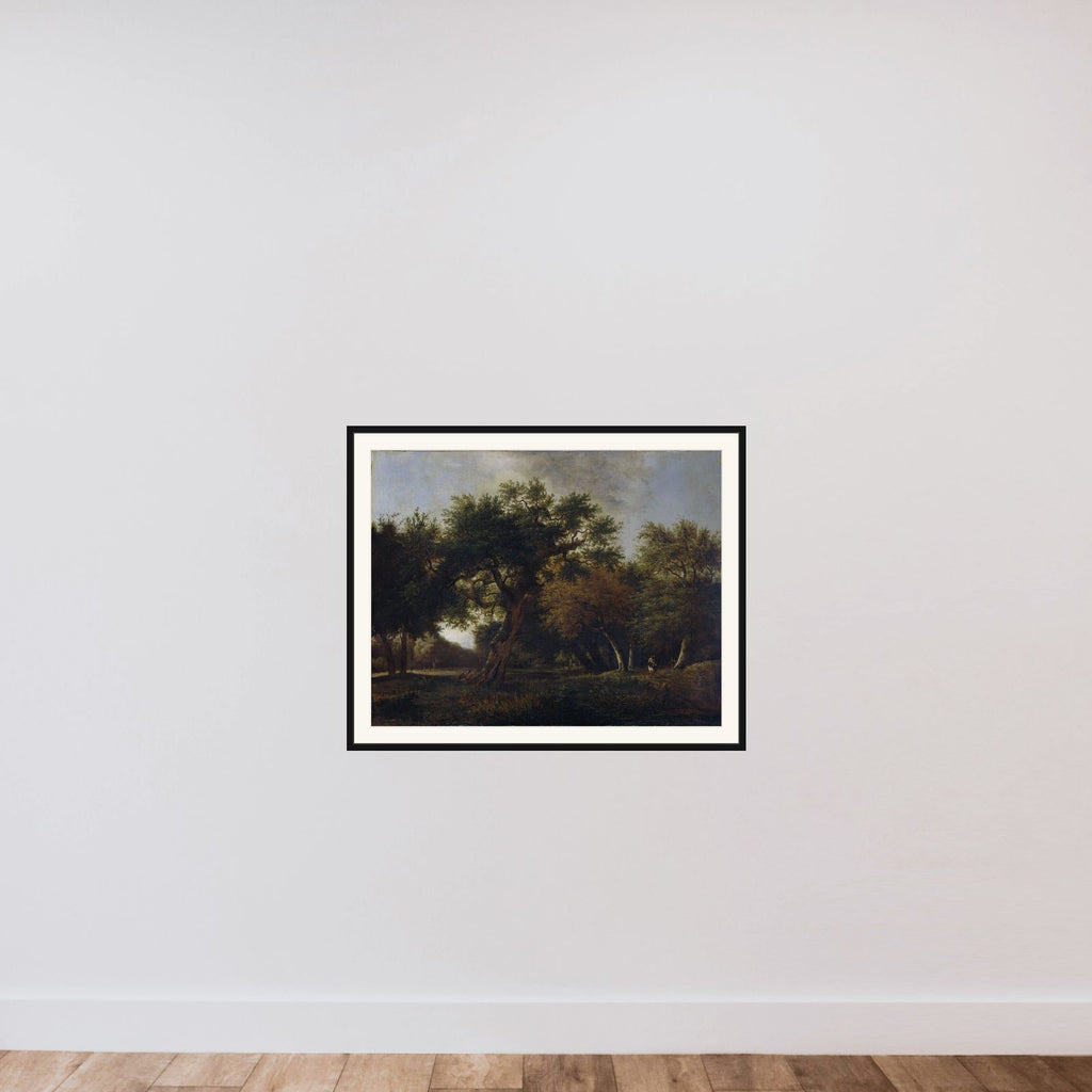 View in the Woods framed — shown to scale