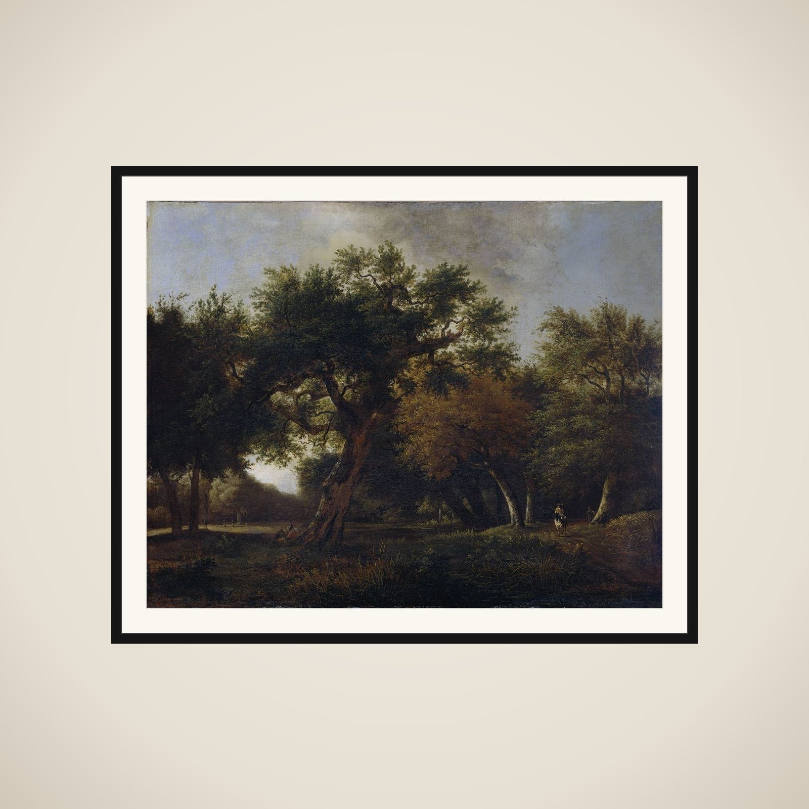 View in the Woods framed