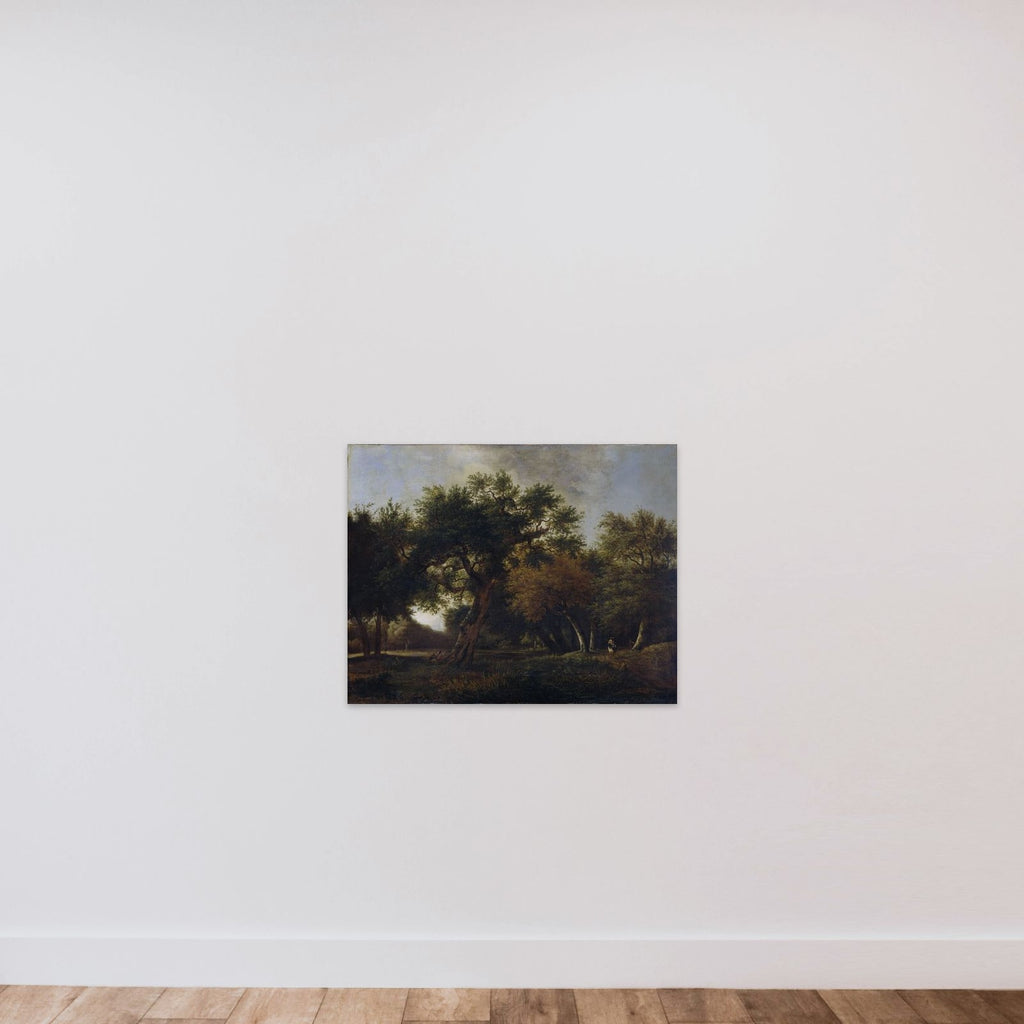 View in the Woods unframed — shown to scale