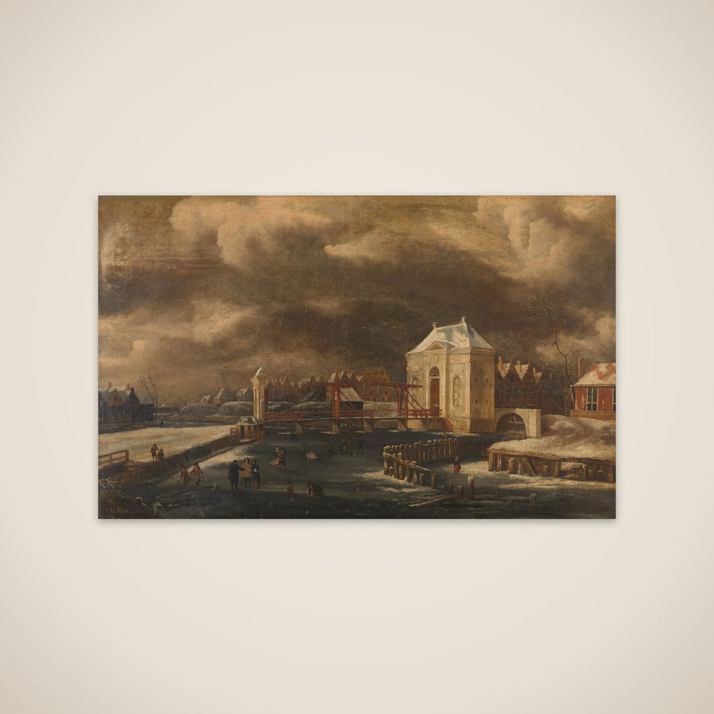 The Heiligewegspoort, Amsterdam, in Winter unframed print