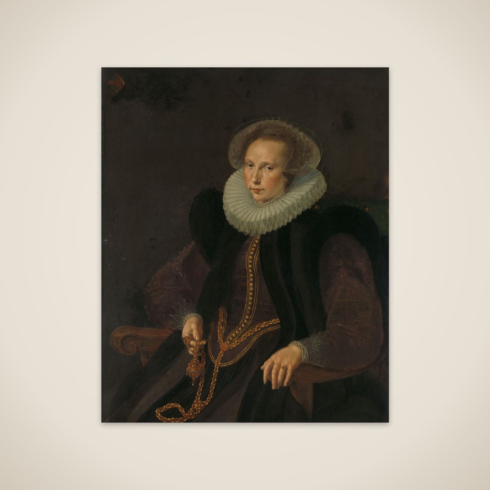 Griete Jacobsdr van Rhijn (1585-1652), Wife of Jacob Cornelisz Banjaert, called van Neck unframed print