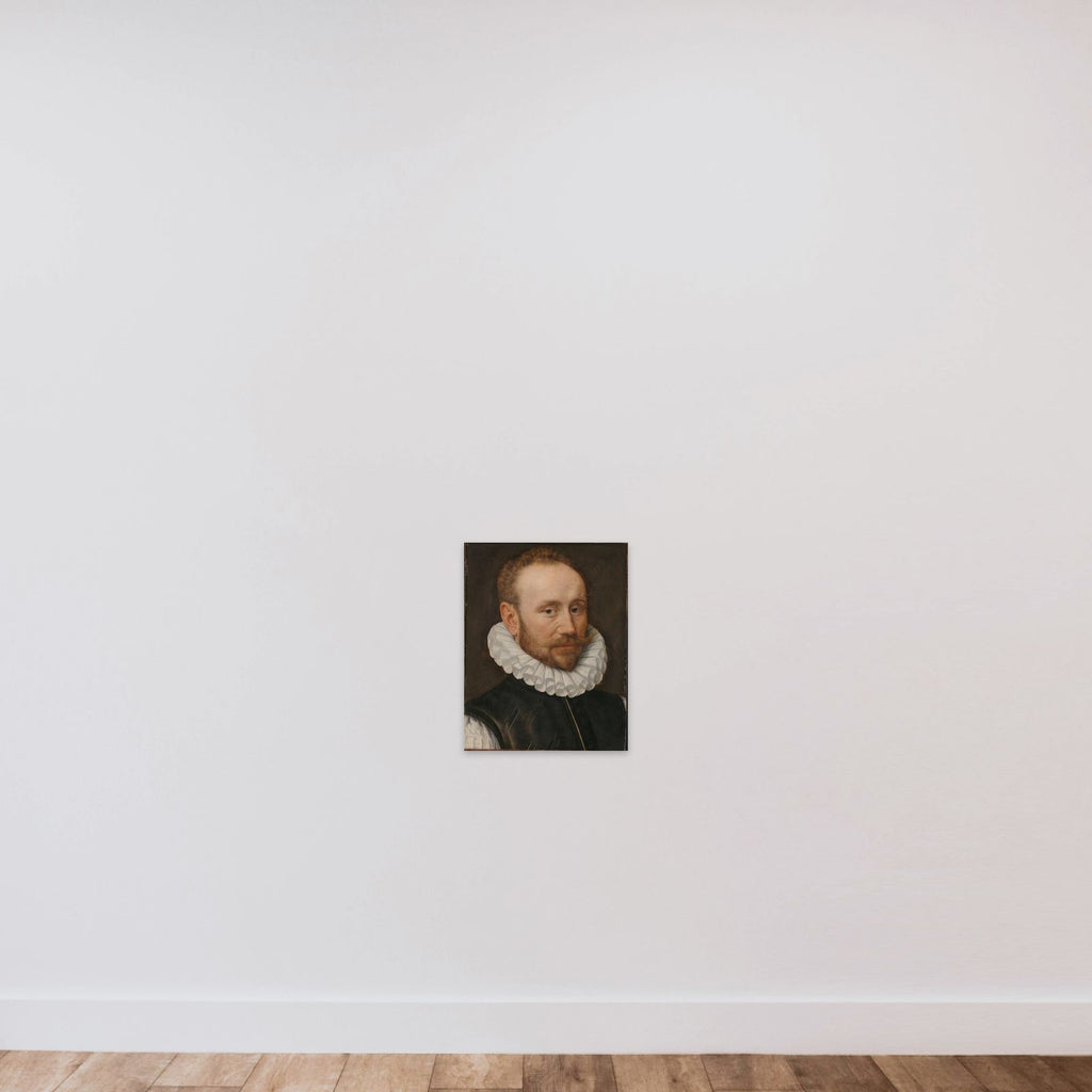 Portrait of a Man unframed — shown to scale