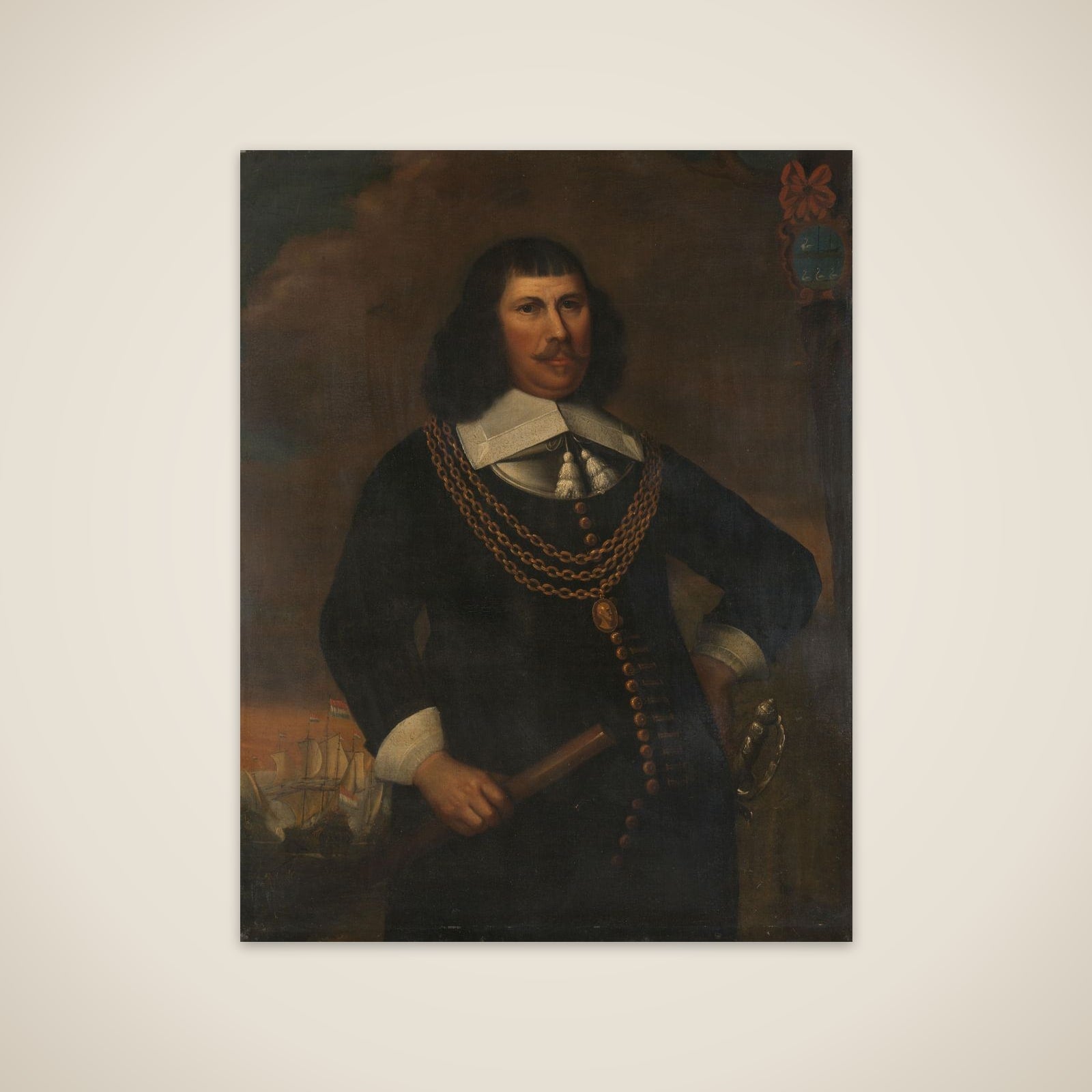 Pieter Florisz (ca. 1605-58), Vice-Admiral of the Northern District unframed print