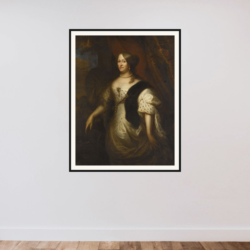Cornelia Teding van Berkhout (1614-80), Wife of Maerten Harpertsz Tromp framed — shown to scale