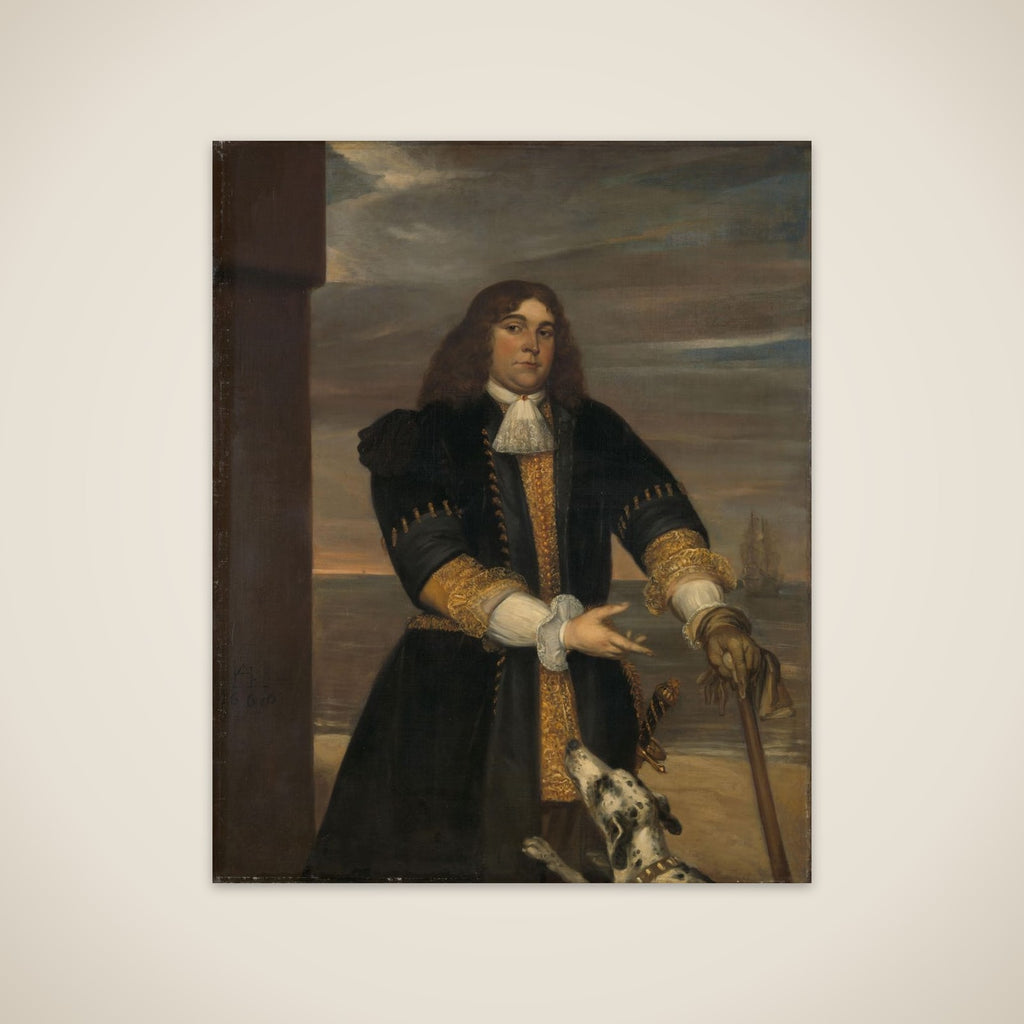 Jan van Gelder (1647-73), Naval Captain, Stepson of Michiel Adriaensz de Ruyter unframed print
