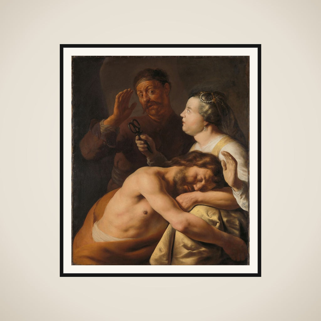 Samson and Delilah framed