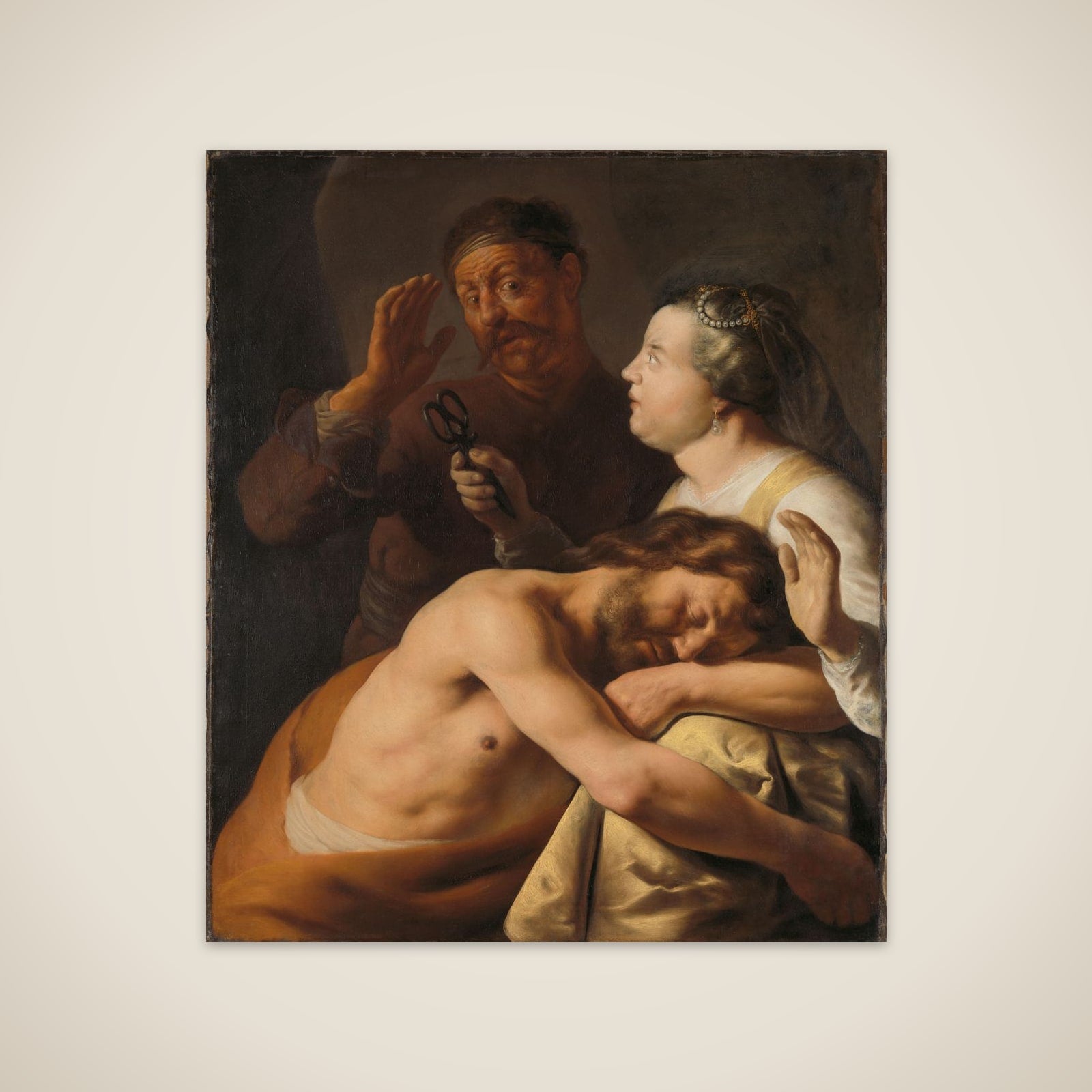 Samson and Delilah unframed print