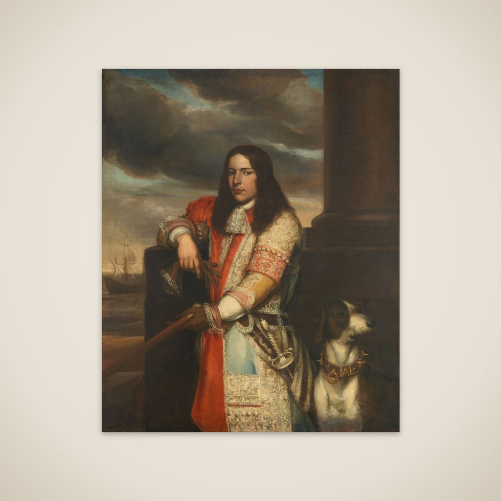 Engel de Ruyter (1649-83), Vice Admiral, Son of Michiel Adriaensz de Ruyter unframed print