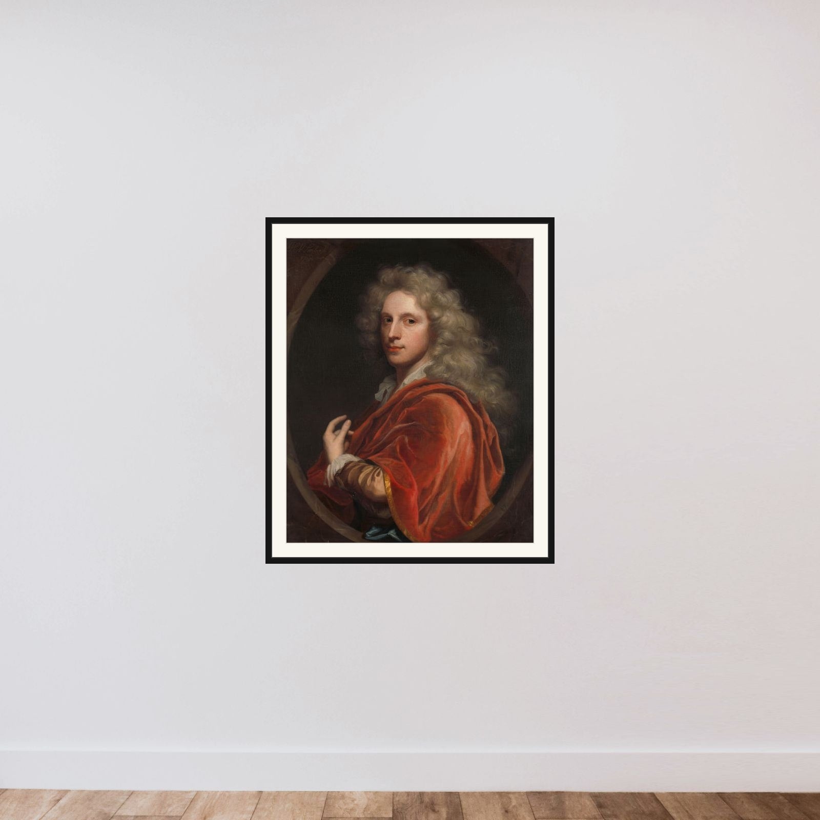 Self-Portrait framed — shown to scale