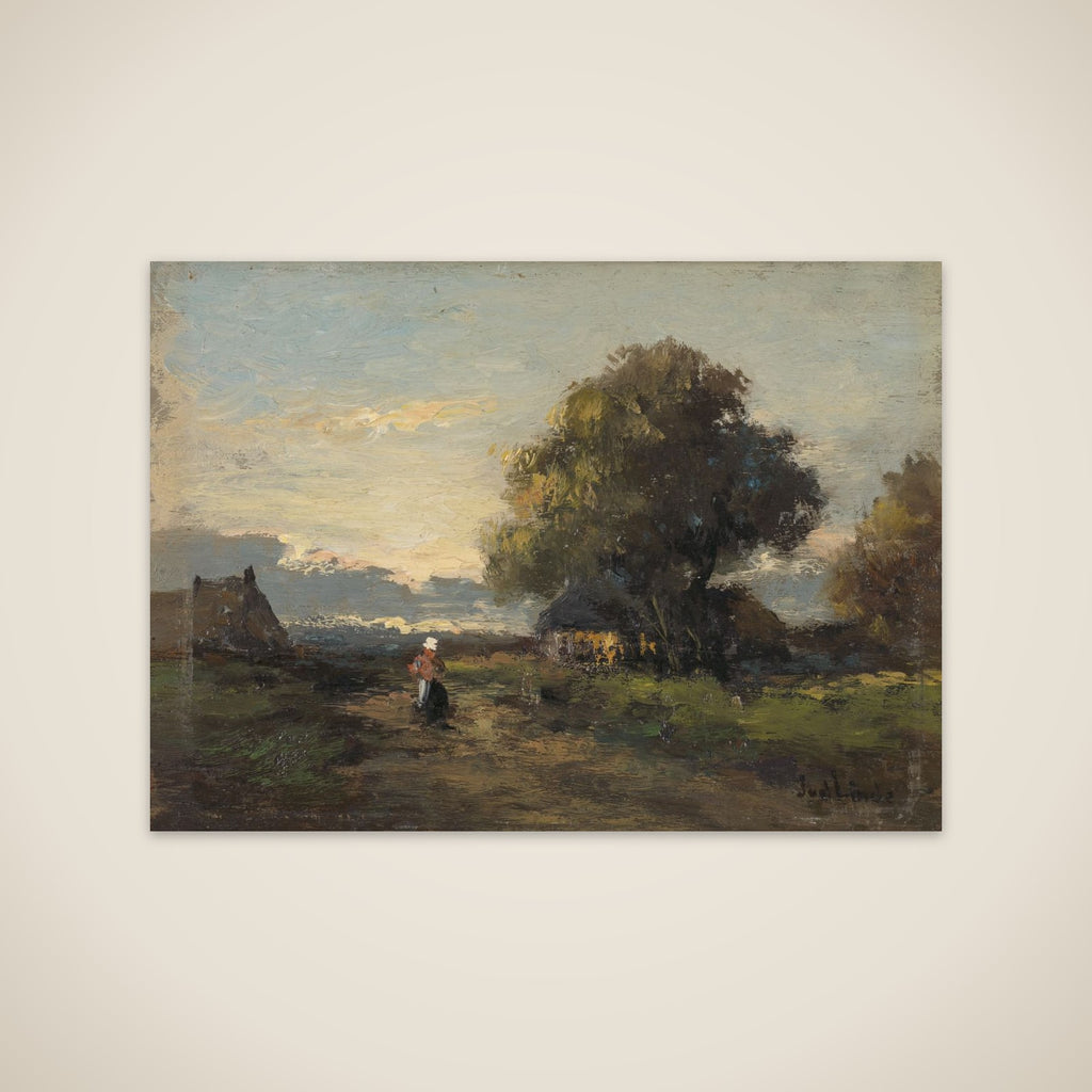 Landscape with Farmhouses unframed print