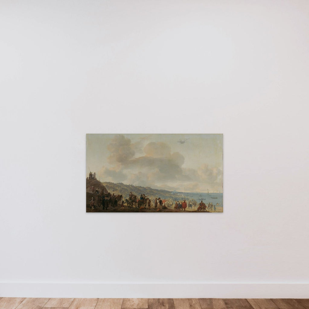 The Departure of Charles II of England from Scheveningen, 2 June 1660 unframed — shown to scale