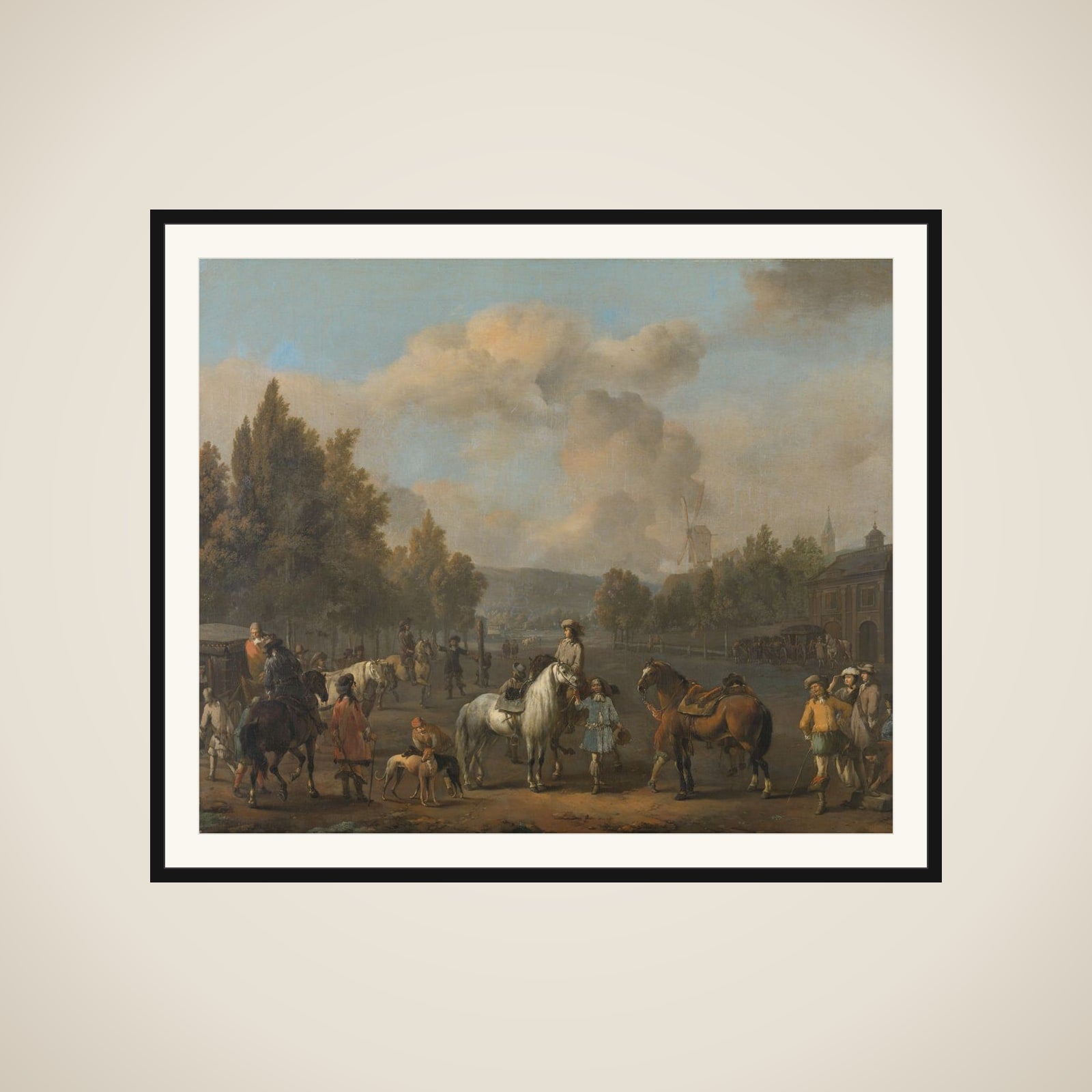 The Riding School framed