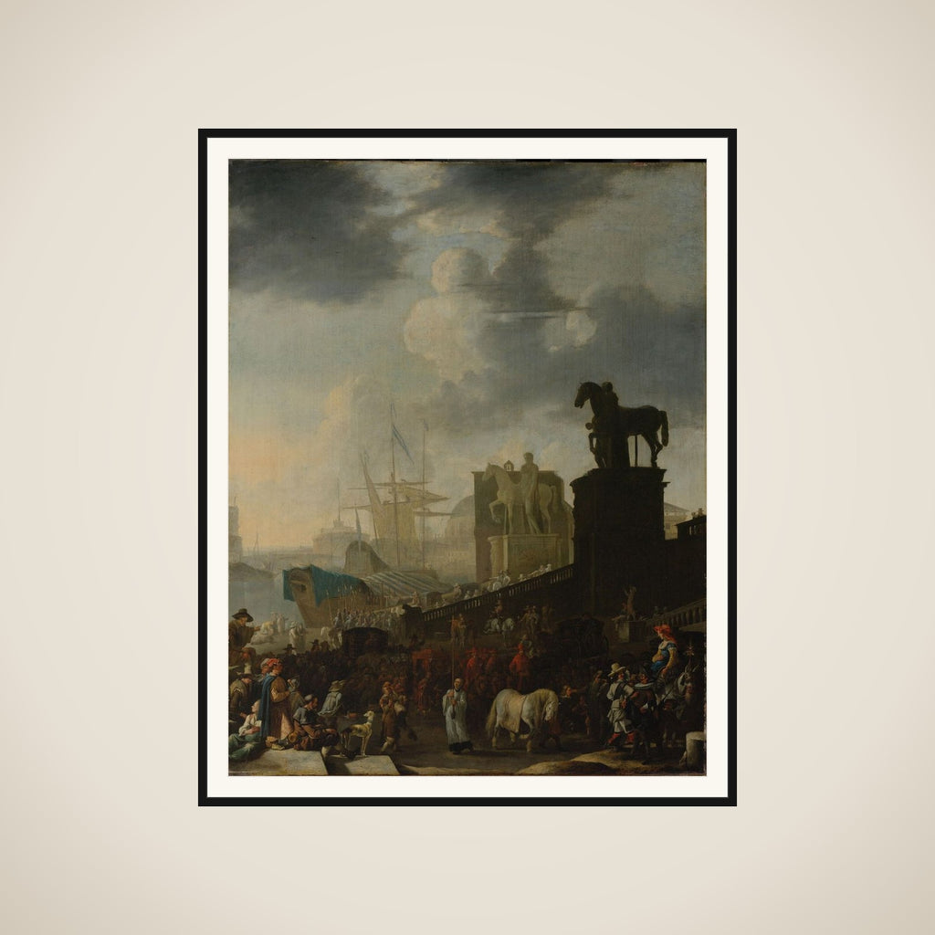 The Climbing of the Capitol with the Grey Horse of the Newly Elected Pope framed