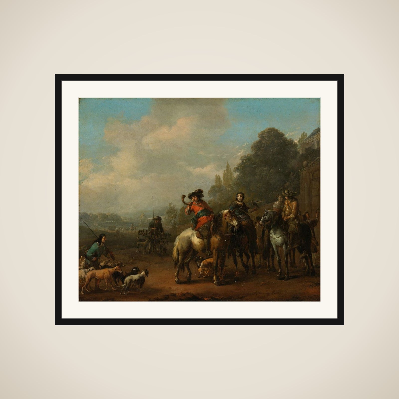 The Return from the Hunt framed