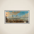 The Battle near Livorno (14 March 1653) framed