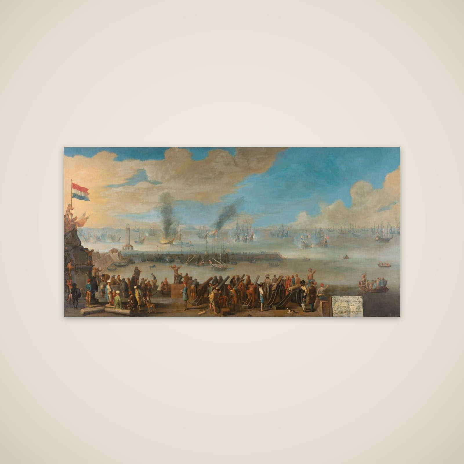 The Battle near Livorno (14 March 1653) unframed print
