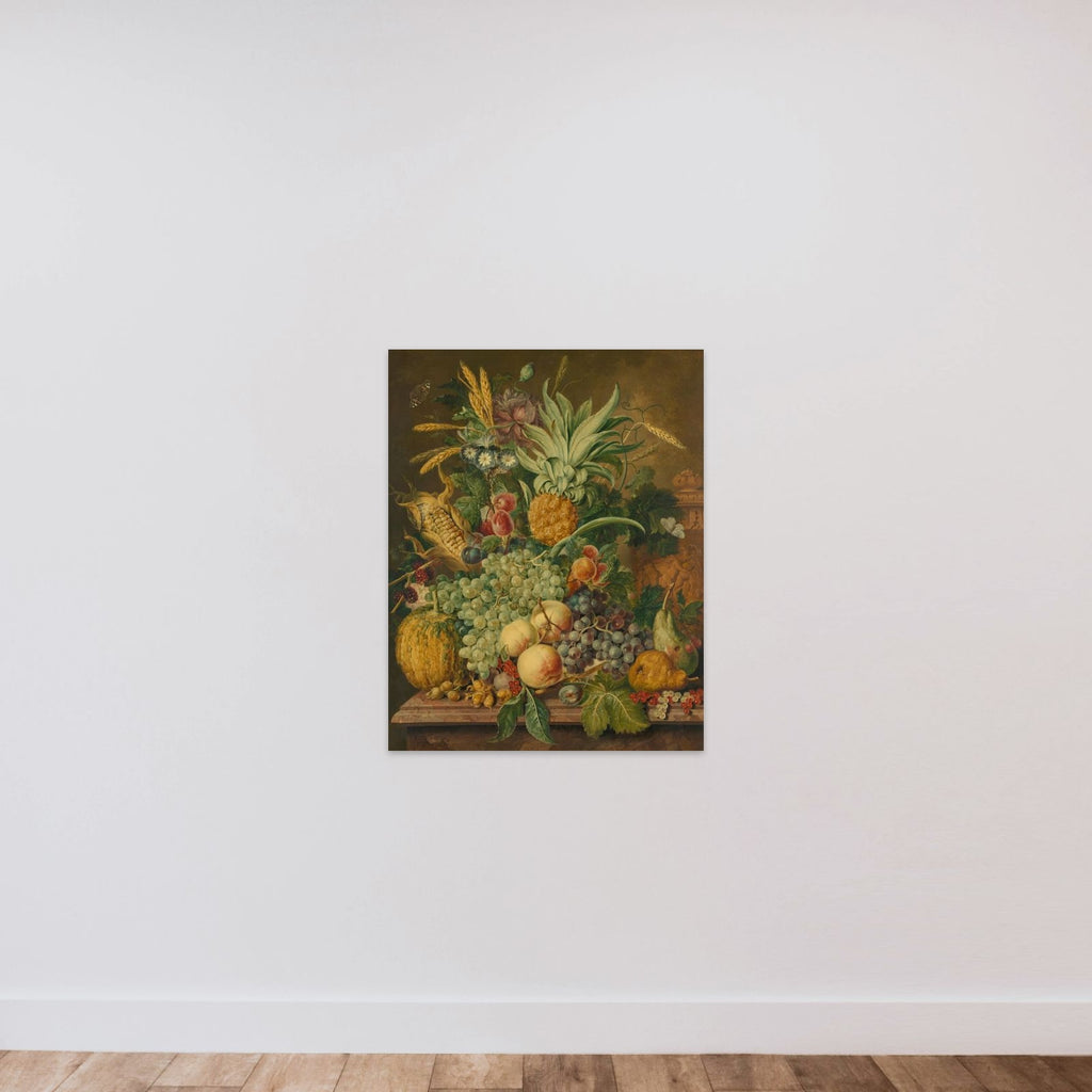 Still Life with Fruit unframed — shown to scale