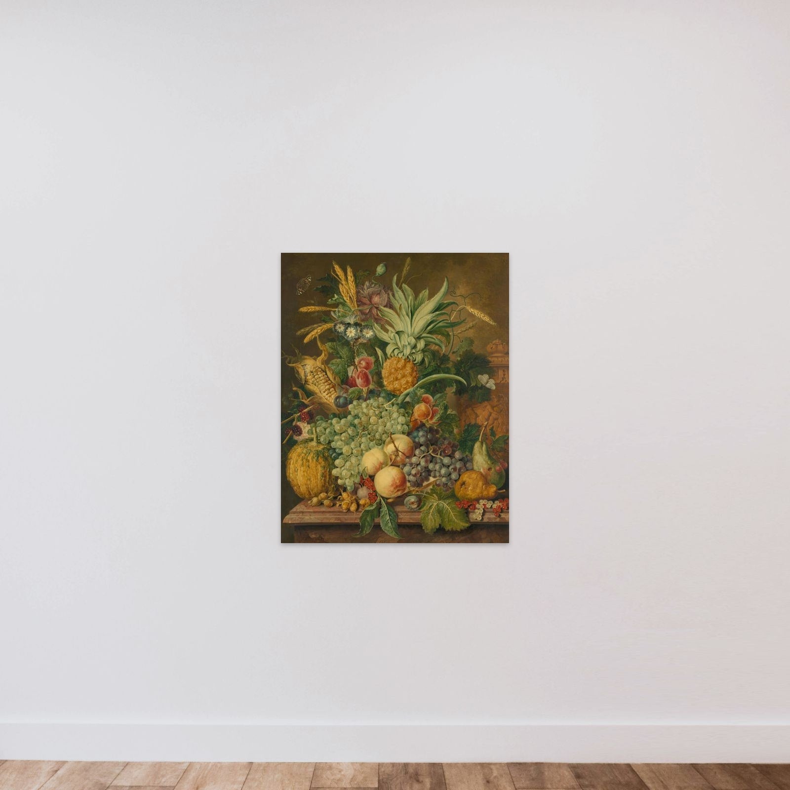 Still Life with Fruit unframed — shown to scale