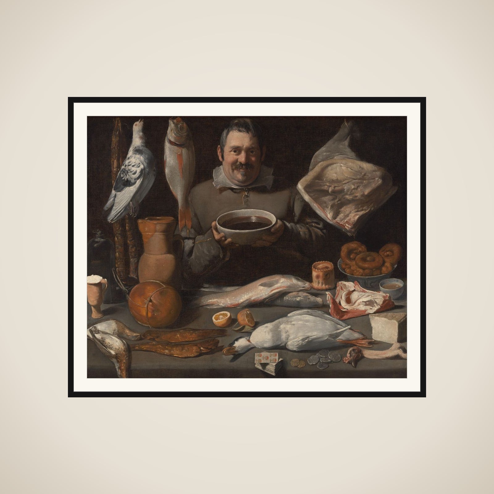 Kitchen Scene (Bodegone) framed