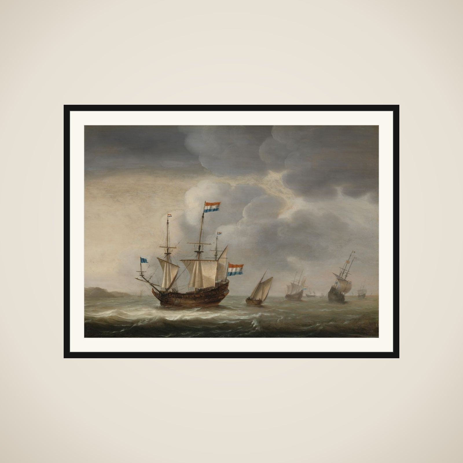 Ships off the Coast framed