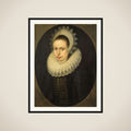 Portrait of Antoinette Walleran (1598-?) framed
