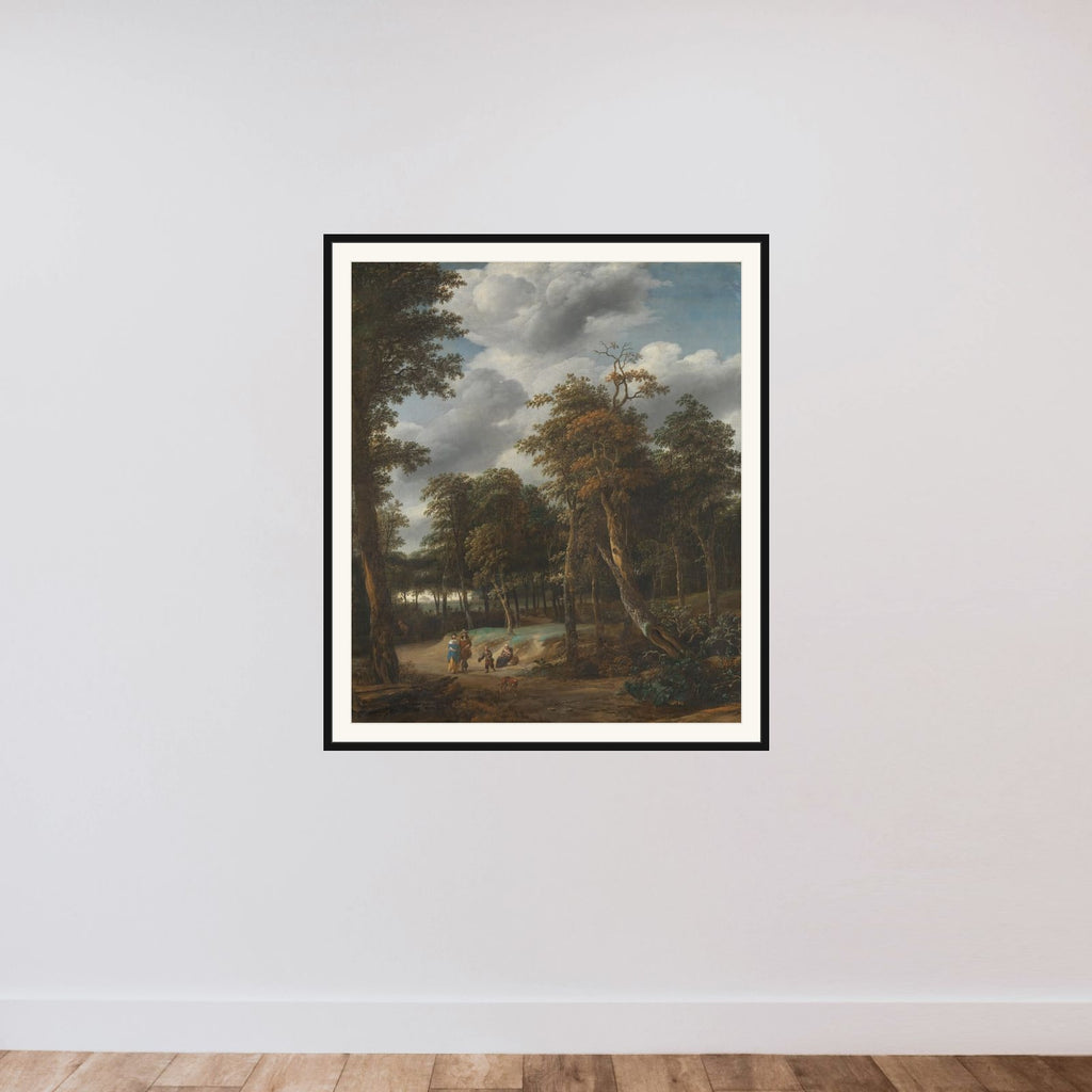 Forest Road framed — shown to scale