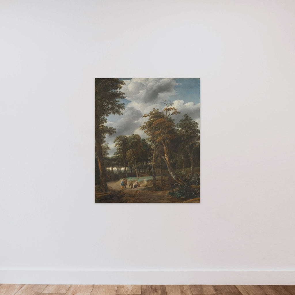 Forest Road unframed — shown to scale